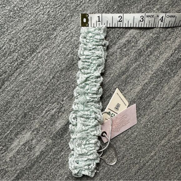 NWT Free People x HAH One & Done Lace Garter Headband Scrunchie Something Blue - Picture 12 of 14